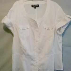 Jones New York Signature collection: Women's Short sleeve Crop Top